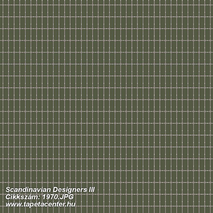 Geometriai mintás,zöld,lemosható,vlies tapéta 